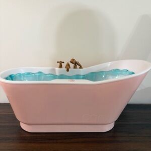Our Generation Bubbling Bath Doll Bathtub Pink Gold 18 Doll